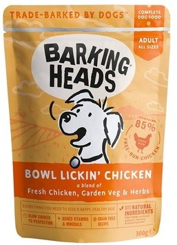 Паучи для собак Barking Heads Bowl Lickin’ Chicken до последнего кусочка (с курицей) 10 шт.