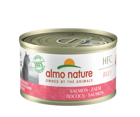 Консервы Almo Nature для кошек с лососем в желе (75% мяса)