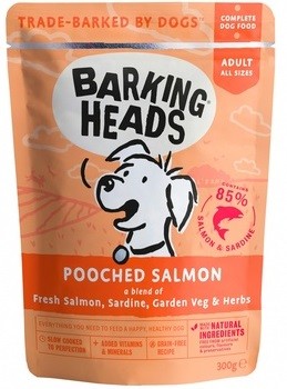 Паучи для собак Barking Heads Pooched Salmon мисочку оближешь (с лососем и сардинами) 10 шт.