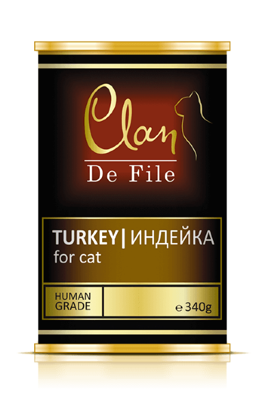 Консервы Clan De File № 82 для кошек (индейка)
