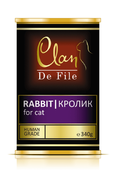 Консервы Clan De File № 84 для кошек (кролик)