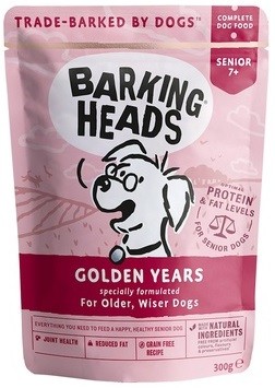 Паучи Barking Heads Golden Years золотые годы для собак старше 7 лет 10 шт.