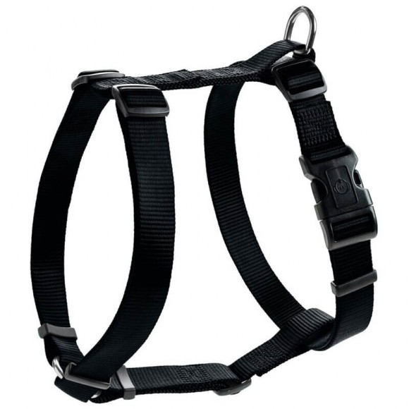 Шлейка для собак Hunter Smart Ecco Sport L (54-87 / 59-100 см) нейлон чёрная