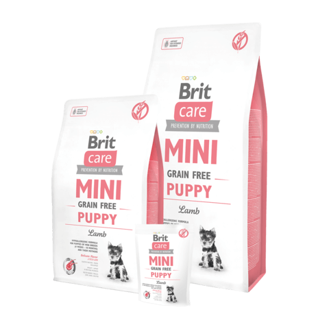 Корм Brit Care GF Mini Puppy Lamb для щенков мелких пород (беззерновой)