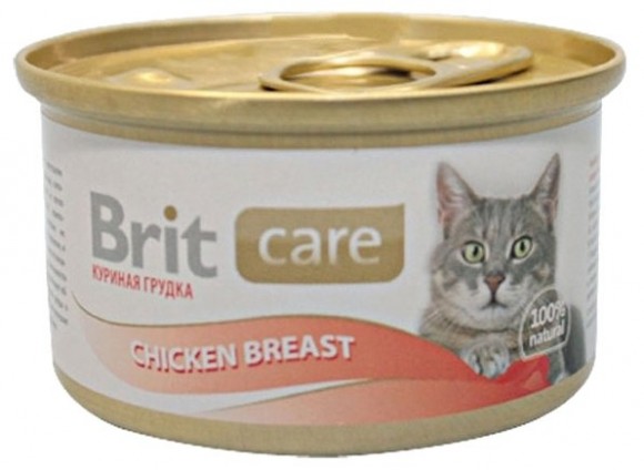 Консервы Brit Care Chicken для кошек (с куриной грудкой)