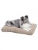 Лежанка MidWest Ombre для собак и кошек плюшевая с завитками 73х50 см мокко