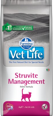 Корм Farmina Vet Life Struvite Management для кошек (диета при МКБ и идиопатическом цистите)