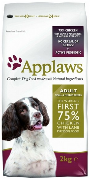 Корм Applaws беззерновой для собак малых и средних пород (курица ягненок и овощи)