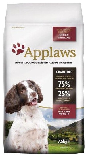 Корм Applaws беззерновой для собак малых и средних пород (курица и овощи)