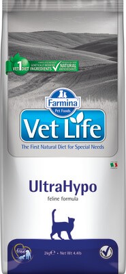 Корм Farmina Vet Life UltraHypo для кошек с неблагоприятной реакции на пищу (диетический)