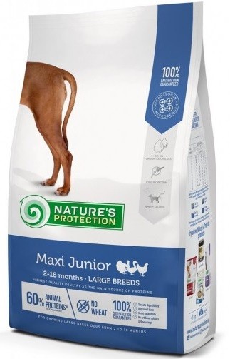 Корм Nature’S Protection Maxi Junior для щенков крупных пород (птица)