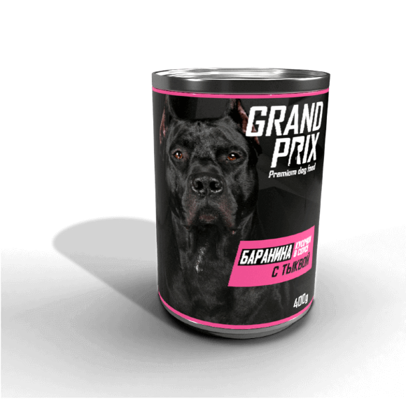 Консервы Grand Prix для собак аппетитные кусочки в соусе (баранина с тыквой)