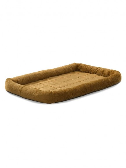 Лежанка MidWest Pet Bed для собак и кошек меховая 61х46 см коричневая