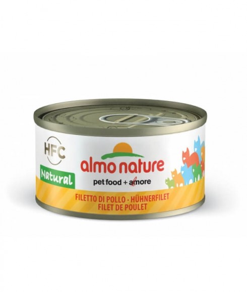 Kонсервы для кошек Almo Nature HFC Natural Куриное филе 75% мяса 24 шт