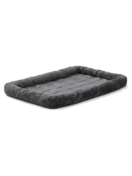 Лежанка MidWest Pet Bed для собак и кошек меховая 61х46 см серая