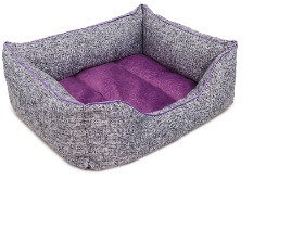 Лежанка-лофт пухлик PerseiLine для кошек и собак 50x42x20 см (фиолетовый)