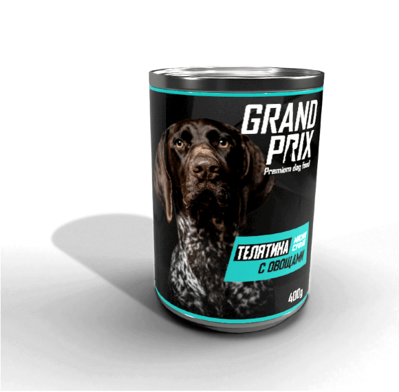 Консервы Grand Prix для собак нежное суфле телятина с овощами