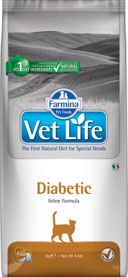 Корм Farmina Vet Life Diabetic для кошек (при сахарном диабете)