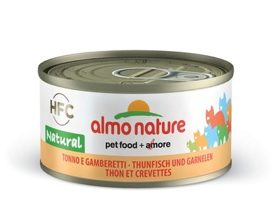 Kонсервы для кошек Almo Nature HFC Natural с тунцом и креветками 75% мяса 24 шт