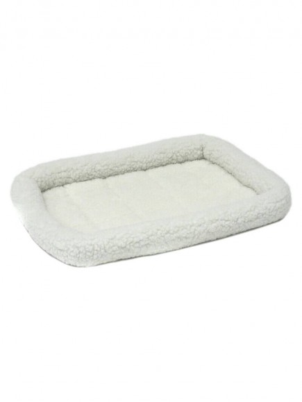 Лежанка MidWest Pet Bed для собак и кошек флисовая 55х33 см белая