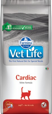 Корм Farmina Vet Life Cardiac для кошек (при заболеваниях сердца)