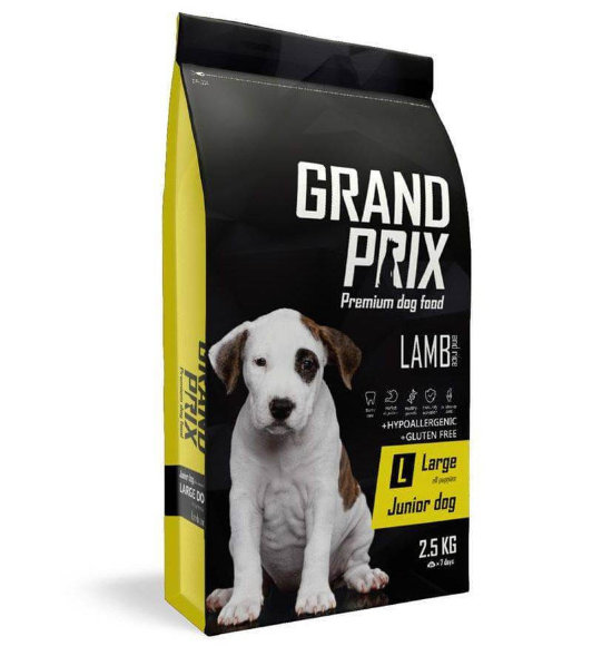 Корм Grand Prix Large Junior для щенков крупных пород (ягненок)